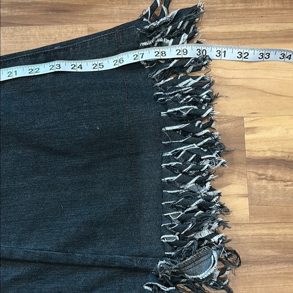 Black Flare Wide Leg Jeans Modern Style - Picture 5 of 6